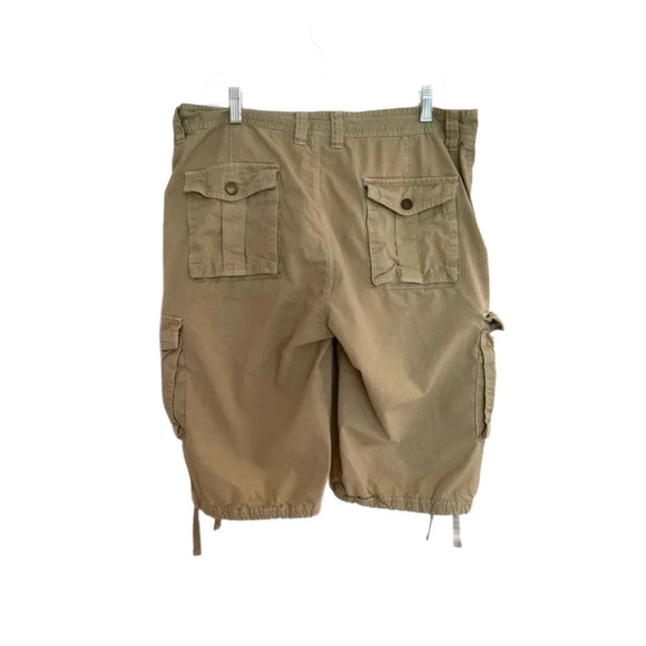 CARGO SHORTS ~ Men’s cargo utility zipper fly cotton shorts w/pockets size 32 - Picture 1 of 8